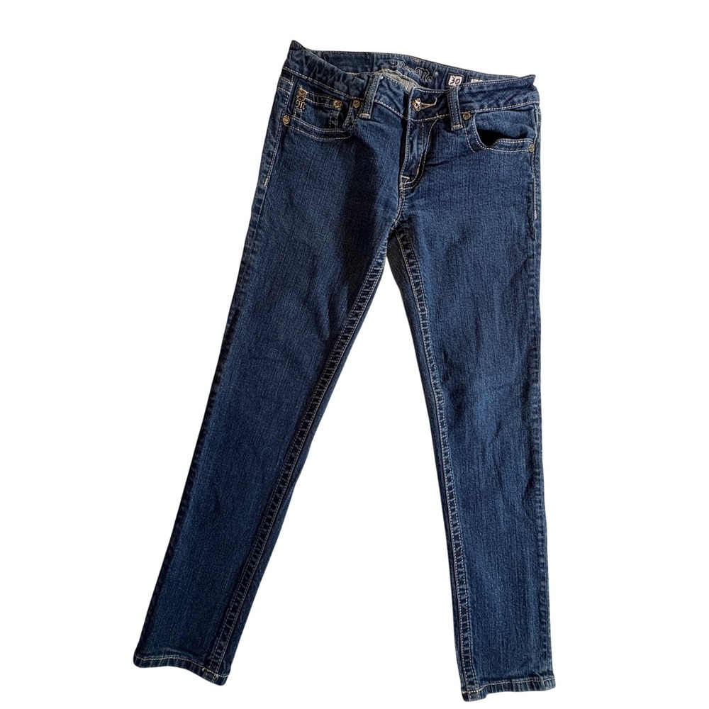 Miss Me Skinny Jeans Womens 30 Dark Wash Low Rise Slim Fit JS5151SR Denim